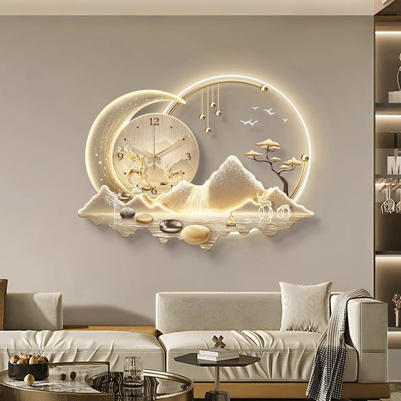 Luxury Lifestyle Homes - Art Mural Led Clock Wall Luxury
