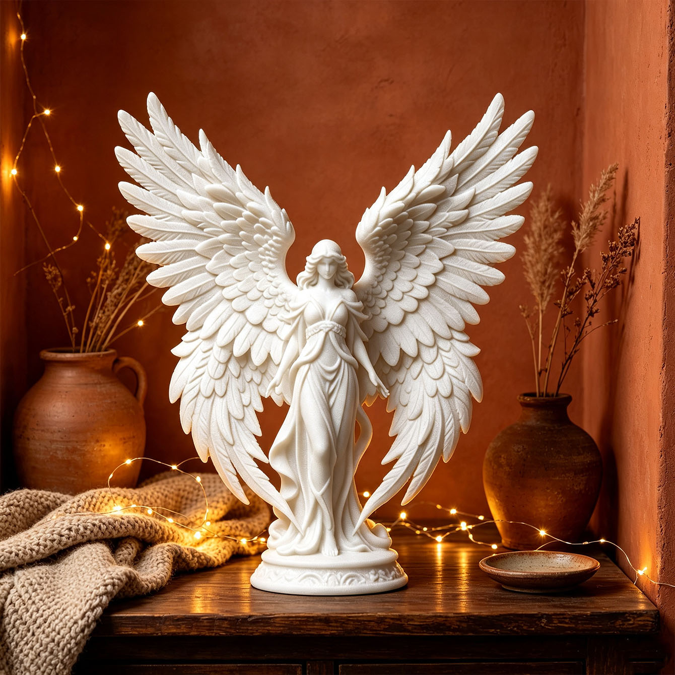 Luxury Lifestyle Items - Light Luxury 3D Printed Angel Goddess