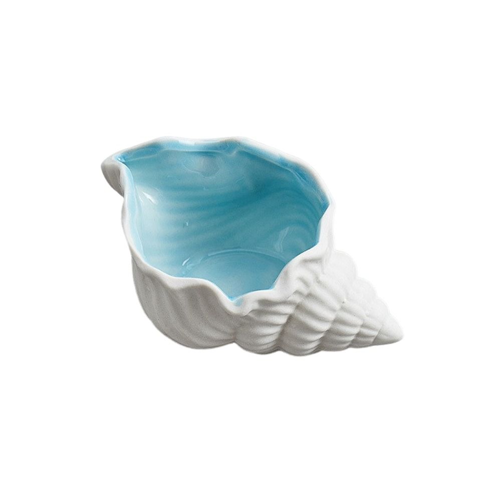 Luxury Lifestyle Items - Conch Shape Ceramic Jewelry Tray, Multi-purpose