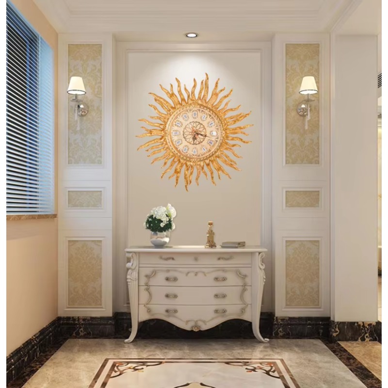 Golden Wall Clocks European St - Luxury Lifestyle Homes recension och pris