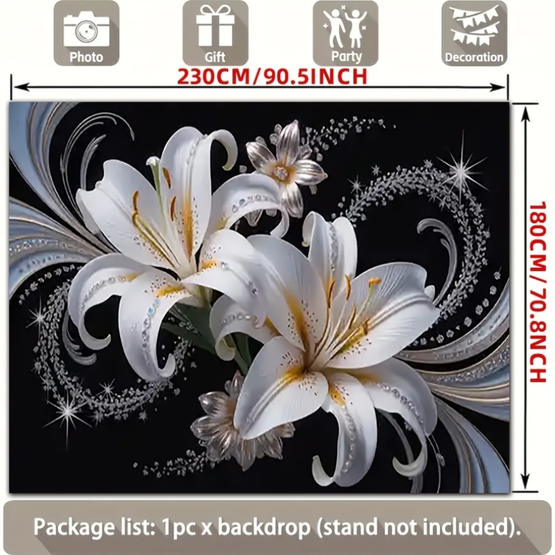 Luxurious White Lilies Floral  - Luxury Lifestyle Items recension och pris