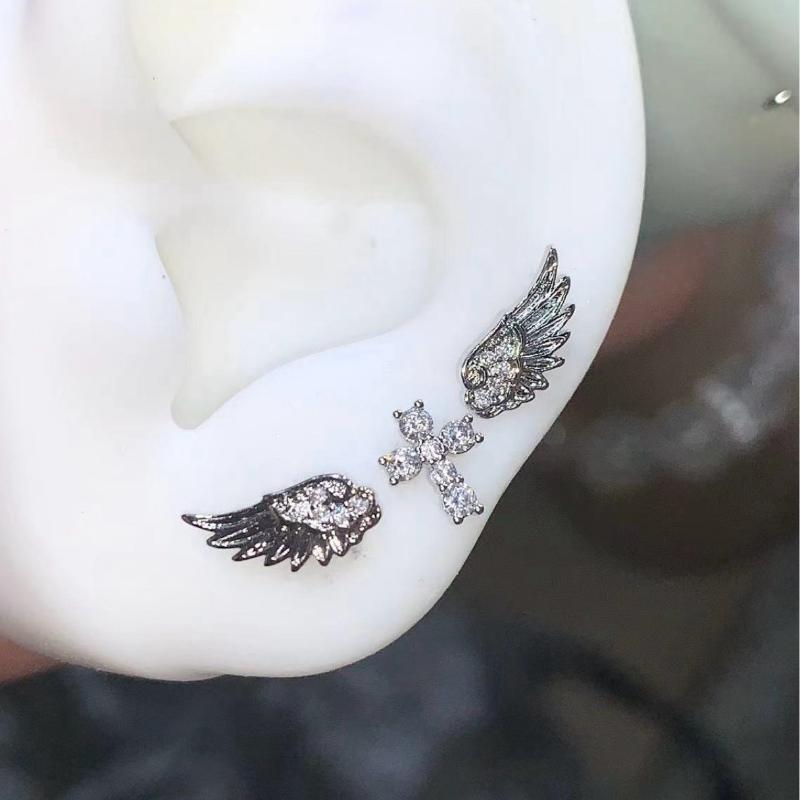 Angel Wings Cross Earrings Lux - Luxury Lifestyle Jewelry recension och pris