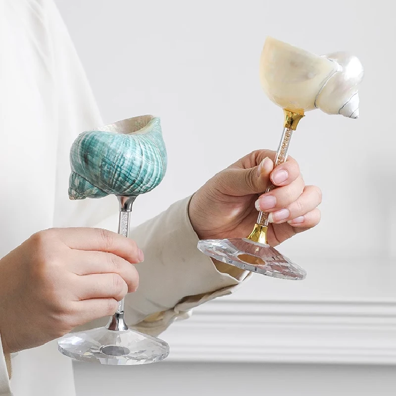 Natural Conch Shell Goblet Cre - Luxury Lifestyle Items recension och pris