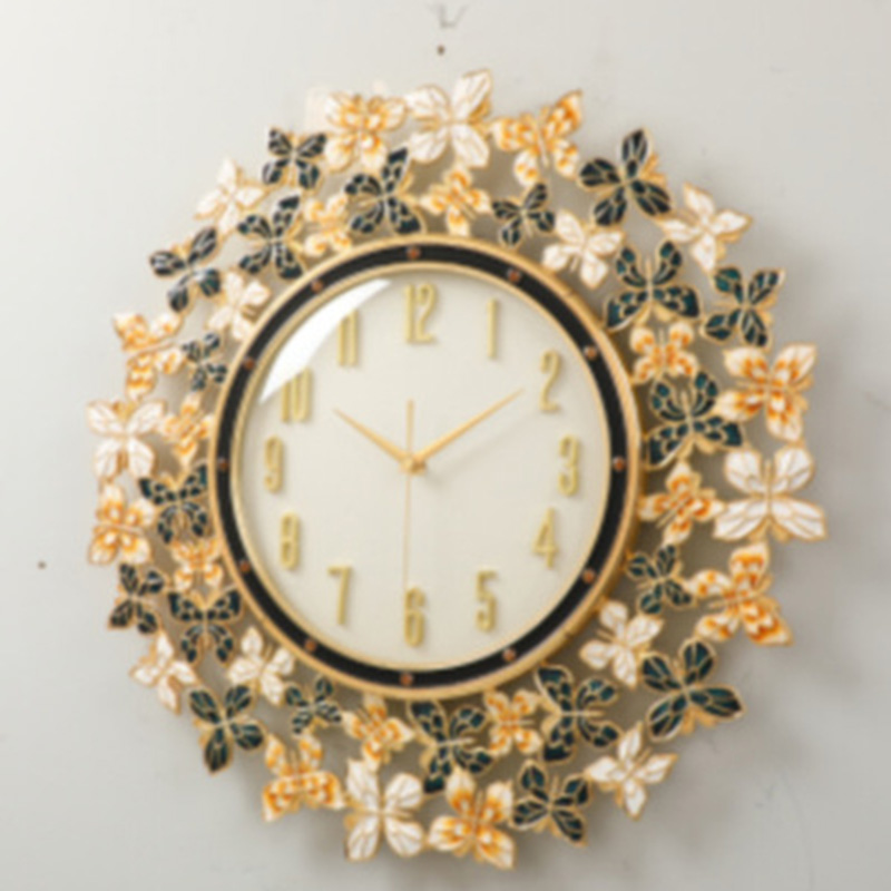 Enamel Butterfly Clock Wall Cl - Luxury Lifestyle Homes recension och pris