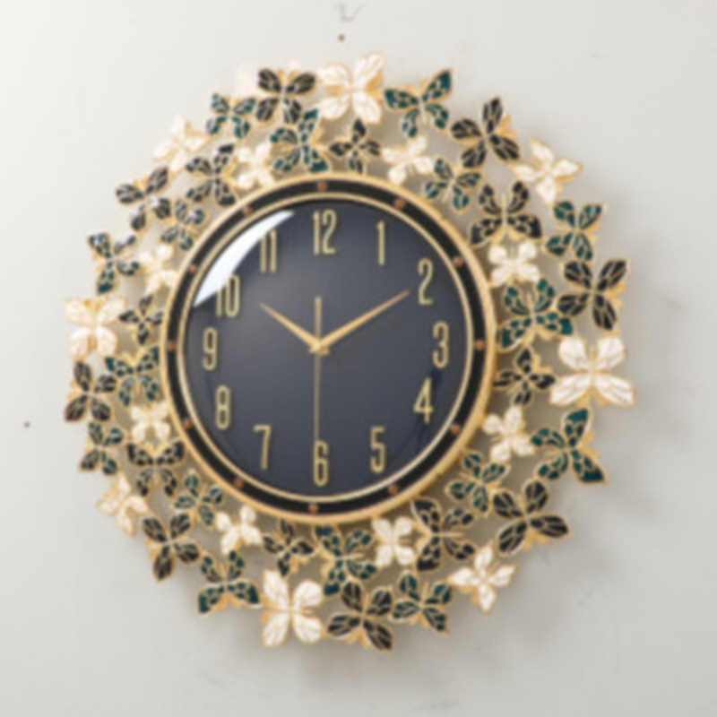 Enamel Butterfly Clock Wall Cl - Luxury Lifestyle Homes recension och pris